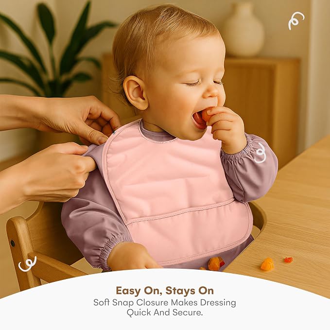 CHILDLIKE BEHAVIOR Baby Smock Bib - Image 5
