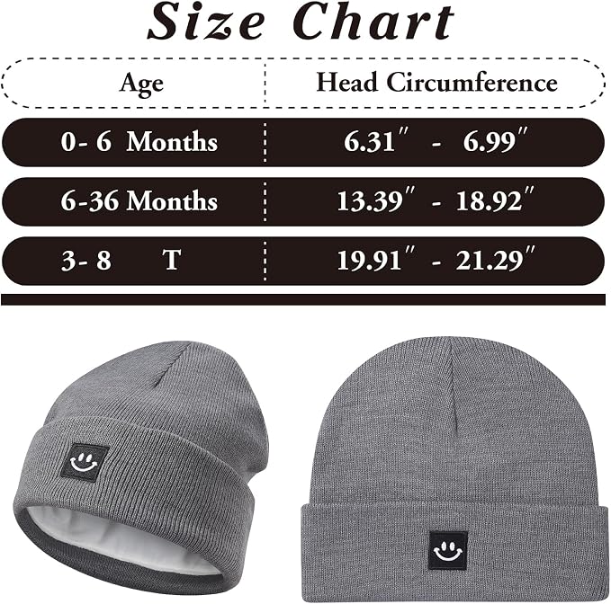 MaxNova 2 Pack Baby Beanie Fleece Lined Knit Toddler Hat - Image 7