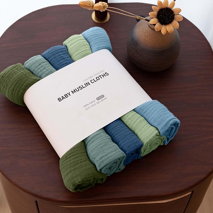 Muslin Receiving Blankets, Neutral Blanket Swaddling - Image 7