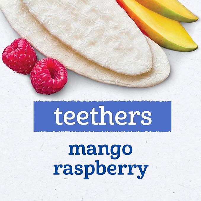 Gerber Snacks for Baby Teethers, Gentle Teething Wafers, Mango Raspberry - Image 3