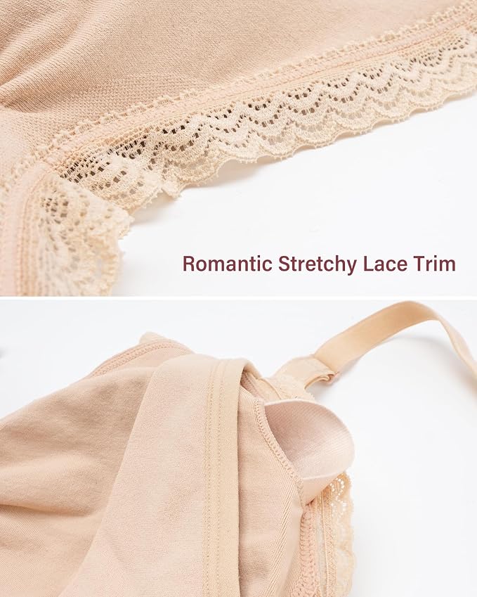 Stelle Lace Nursing Bras for Breastfeeding Seamless Pregnancy Maternity - Image 4