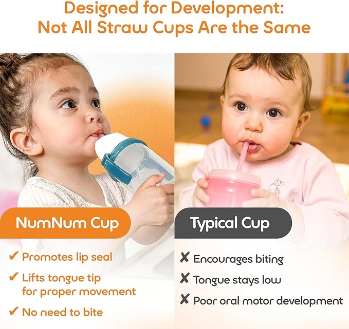 NumNum Baby Straw Cup, Weighted Straw Cup, Spill Proof Sippy Cups - Image 4