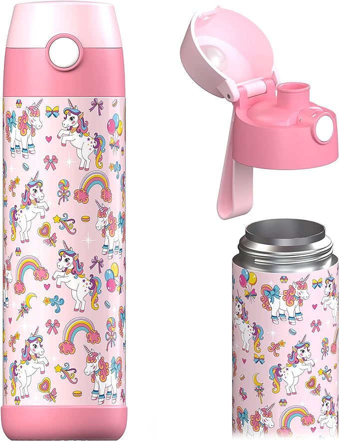 Jarlson® Mali Children's Water Bottle, Thermal Stainless Steel Water Bottle by JARLSON