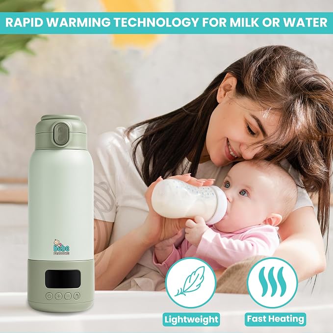 Portable Bottle Warmer for Travel 17oz, 45W Fast Charge, Long Battery Life - Image 8