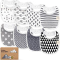 8-Pack Organic Baby Bibs for Boys, Girls by KeaBabies