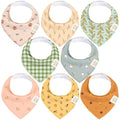 8-Pack Organic Baby Bandana Bibs by KeaBabies