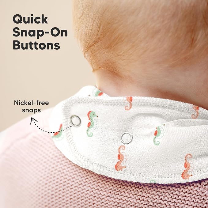 10-Pack Organic Baby Bandana Bibs - Image 8