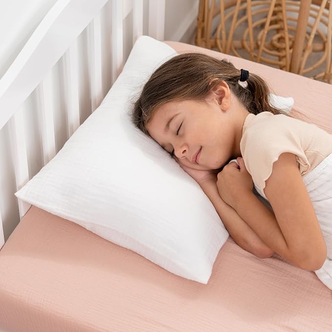 Comfy Cubs Toddler Pillow with Muslin Pillowcase, 13 x 18 in, 2 Pack - Image 2