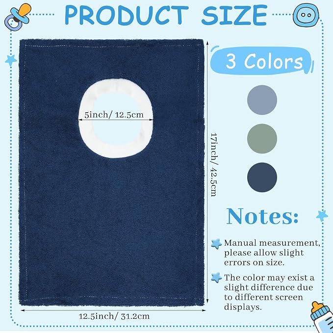Foaincore 6 Pcs Pullover Baby Bibs Cotton Terry Toddler Absorbent Infant - Image 2