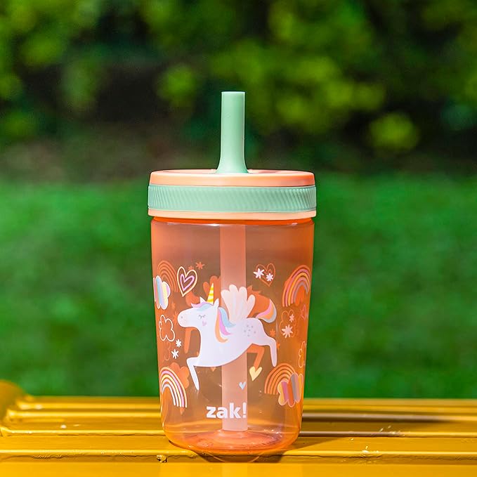 Zak Designs Kelso Tumbler Set 15 oz, Leak-Proof Screw-On Lid - Image 3