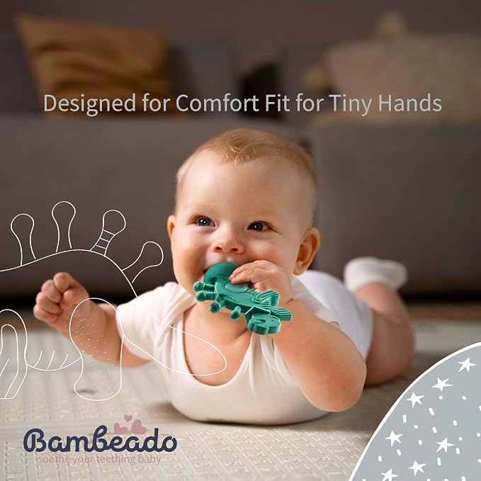 Bambeado Baby Teether Toy and Training Toothbrush: Dibly - Image 5