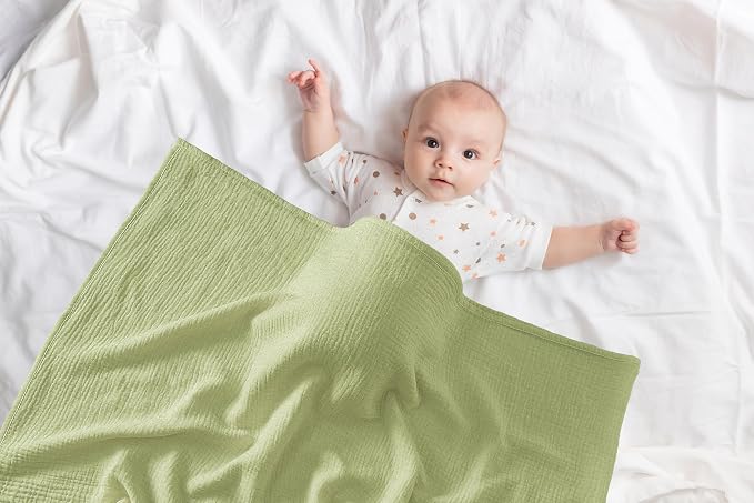 2-Pack Nursing Covers for Breastfeeding, 100% Organic Cotton Muslin - Image 9