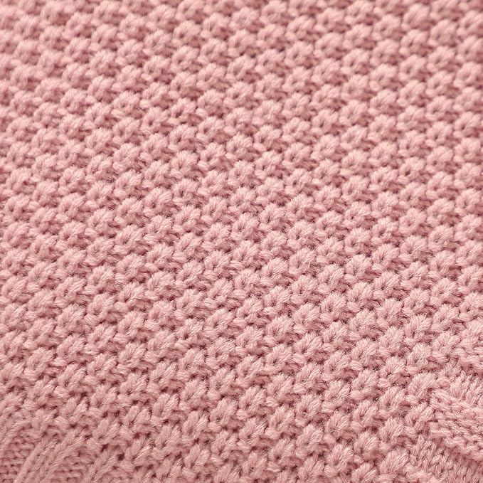 Neiwech Baby Blanket Knit Cozy Soft Lightweight Crib Stroller Nursery Receiving - Image 7