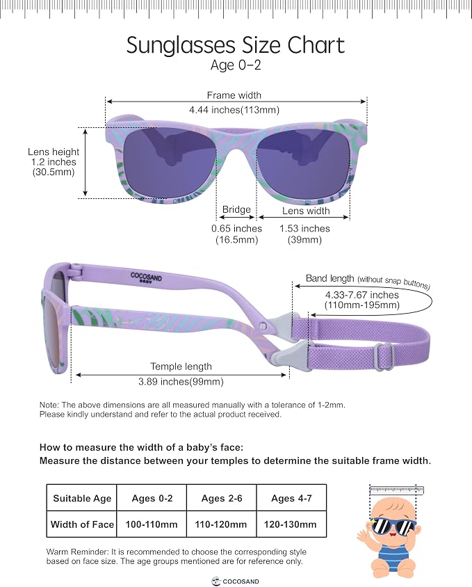 COCOSAND Flexible Baby Sunglasses - Image 5