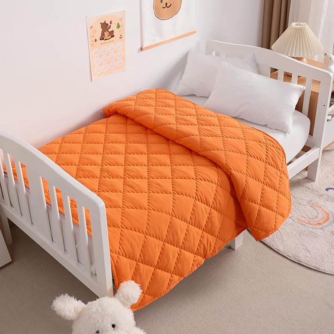 NTBAY Down Alternative Oversized Toddler Comforter, Super Soft and Warm Solid - Image 3