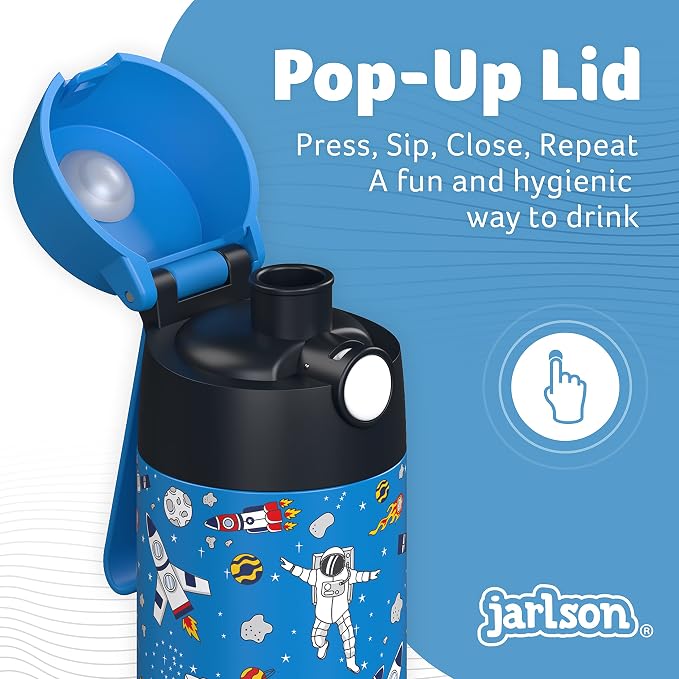 Jarlson® Mali Children's Water Bottle, Thermal Stainless Steel Water Bottle - Image 6