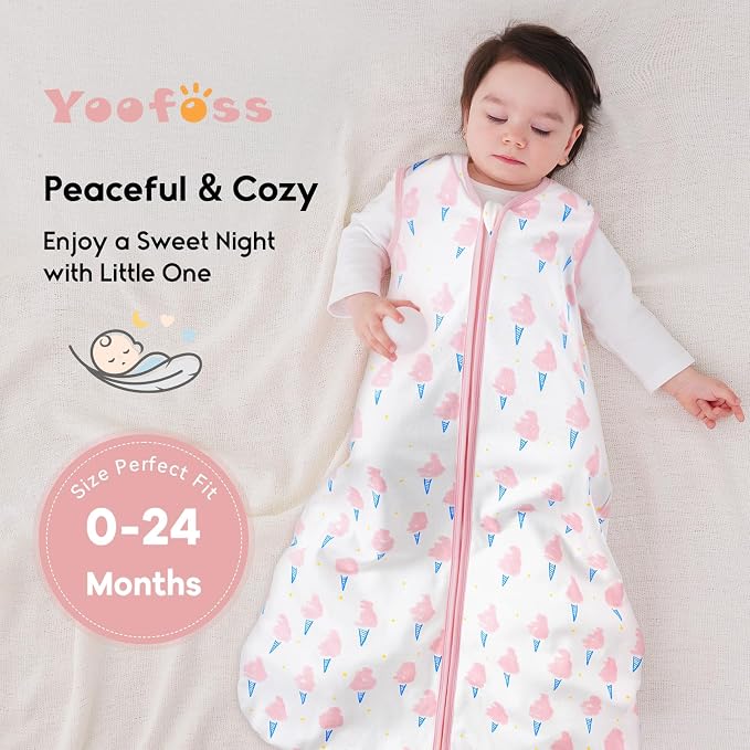 Yoofoss Baby Sleep Sack 18-24 Months 0.5 Tog Wearable Blanket - Image 6