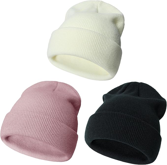 YMYDYFC Baby Beanie 3Pack Toddler Beanie Infant Knit Hat Baby Winter Hats by YMYDYFC