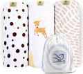 BabySparrow 3 Pack Muslin Swaddle Blankets by Unknown
