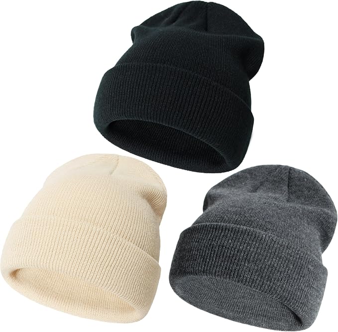 YMYDYFC Baby Beanie 3Pack Toddler Beanie Infant Knit Hat Baby Winter Hats by YMYDYFC