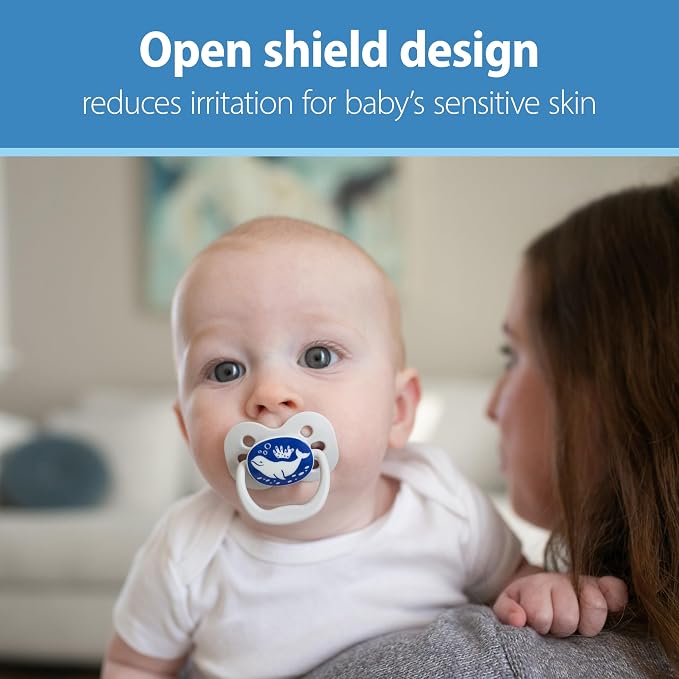 Dr. Brown's Advantage Glow-in-the-Dark Baby Pacifier, Fully Symmetrical Soother - Image 7