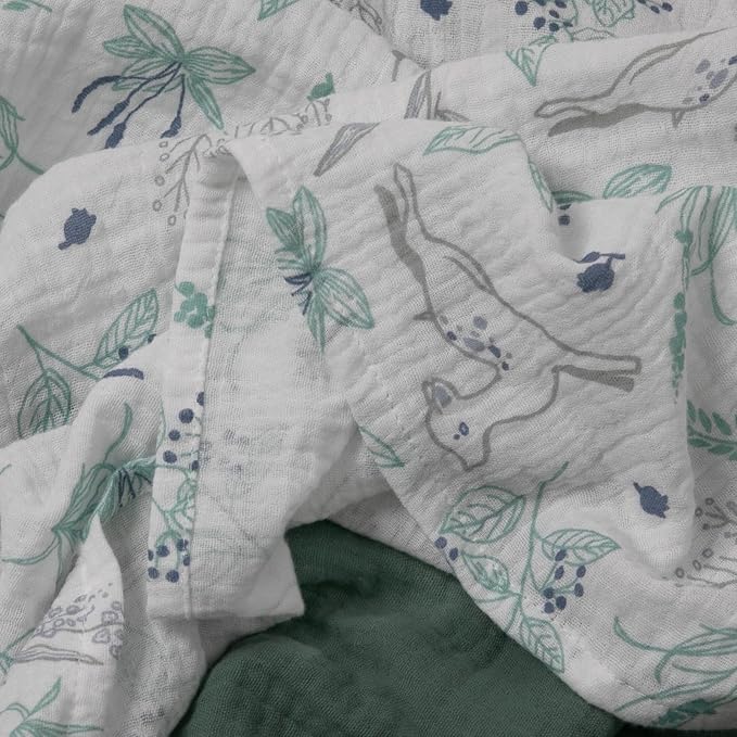 Muslin Swaddle Blankets for Newborn, 3 Pack Breathable Soft Receiving Blanket - Image 6