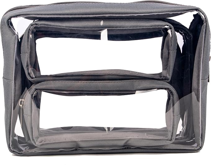 TSA Approved 5-Piece Diaper Bag Organizer Pouch Set Clear Waterproof TPU Kids - Image 5