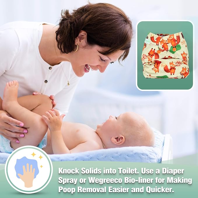 wegreeco Cloth Diapers 6 Pack - Image 5
