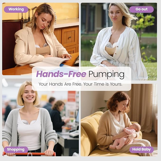 Lucina Breast Pump Hands Free, Wearable Breastfeeding Pump - Image 9