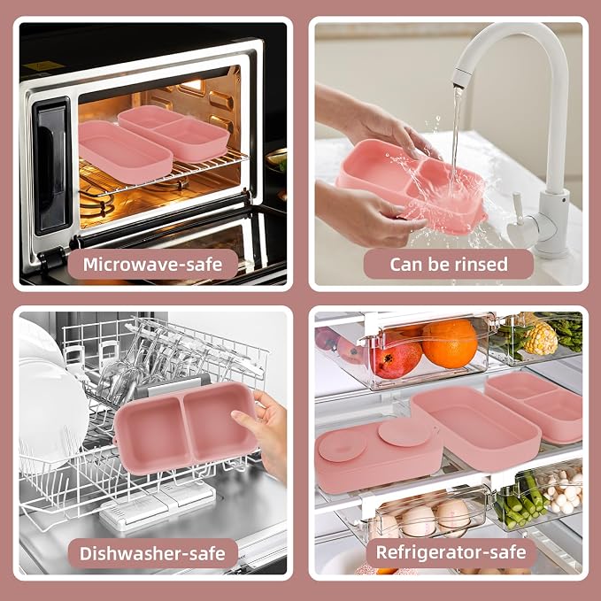 Travel Silicone Baby Feeding Set - Image 6