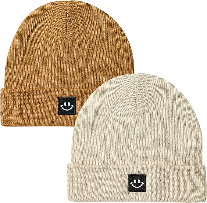2Pack Baby Beanie Knit Toddler Hat by Paladoo