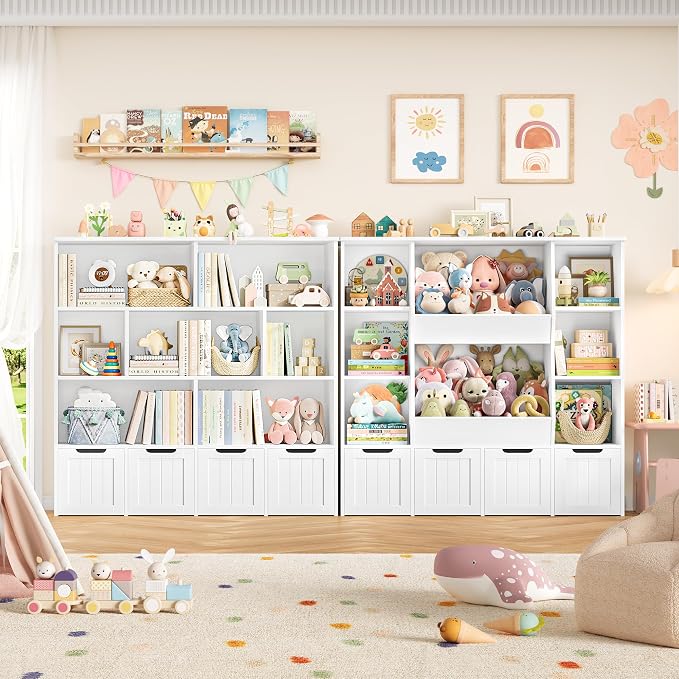 FINETONES Toy Storage Organizer, Kids Bookshelf - Image 5