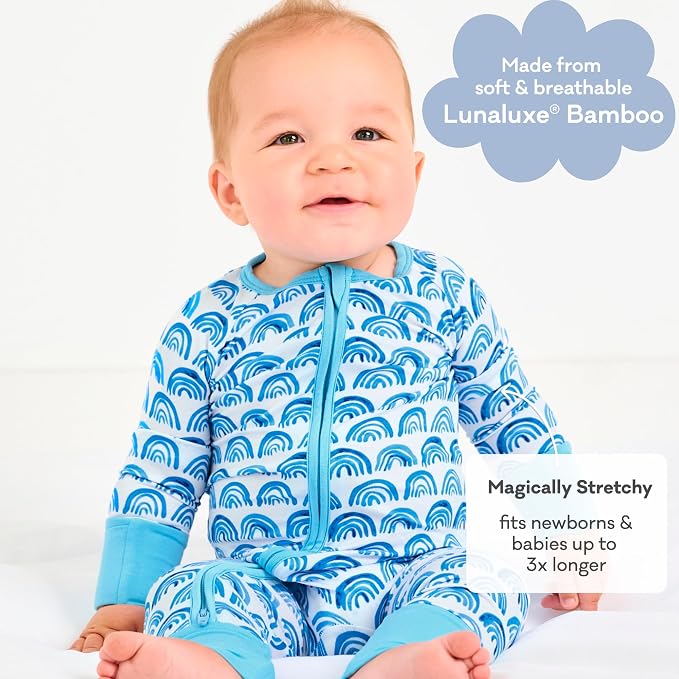Little Sleepies Pajamas for Baby Boys & Girls, Viscose from Bamboo Baby Pajamas - Image 3