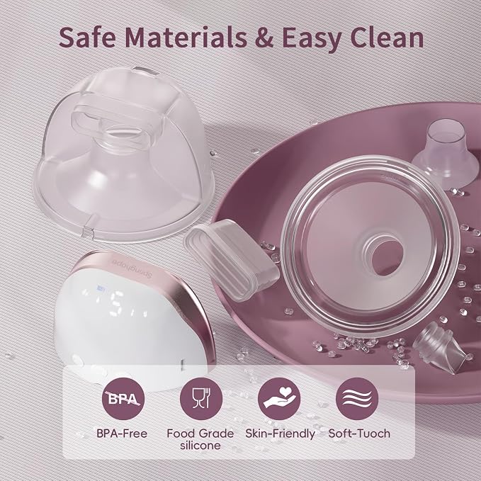 Springhope No.586 Electric Breast Pump Hands Free, Wearable Breastfeeding Pump - Image 5