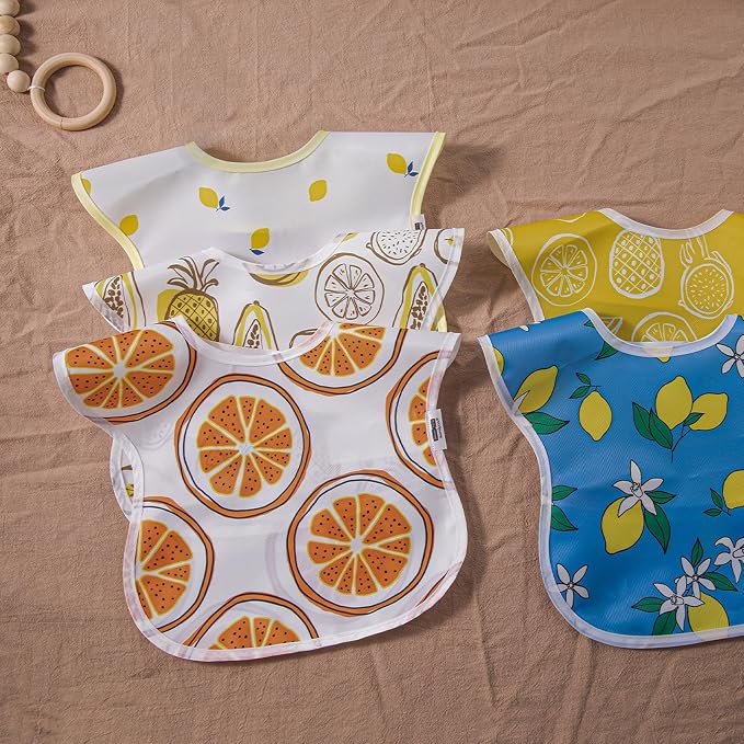 Soarwg Kids Baby Bibs, 5 Pack Waterproof Bibs - Image 7