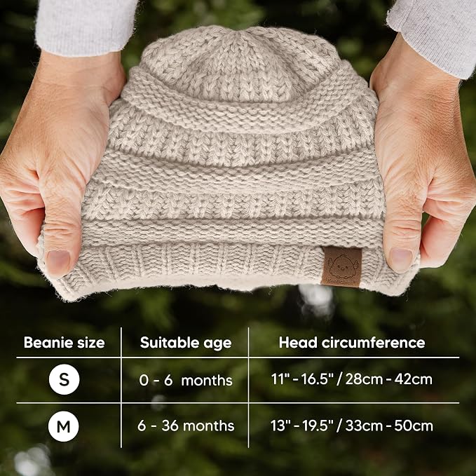 3-Pack Baby Beanies for Boys, Girls - Image 5