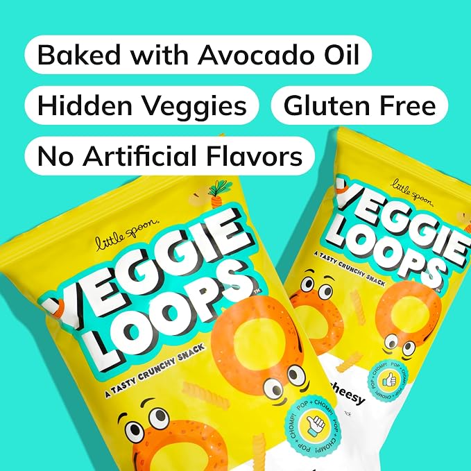 Little Spoon Veggie Loops Duo – Mac N Cheese & Pizzalicious Flavors – Baked - Image 8