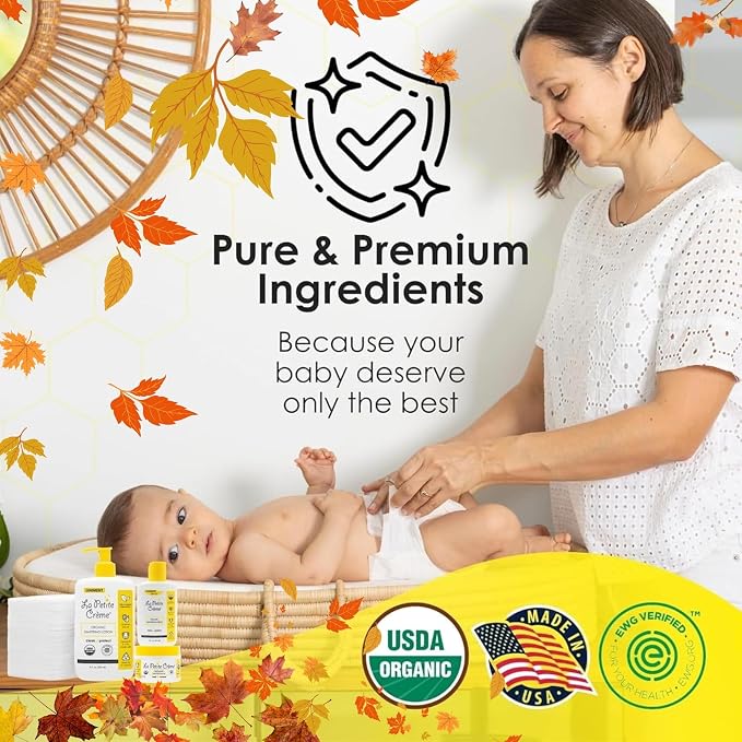 La Petite Creme Premium French Diapering Gift Set: Includes Organic Diapering - Image 2