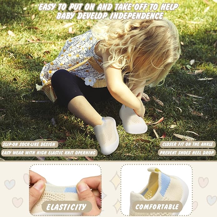 Baby Walking Shoes Toddler Girl Boy Soft Sole Breathable Cotton Canvas Shoes - Image 2