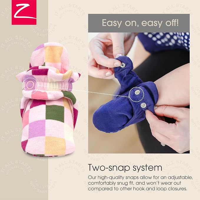 Zutano Organic Baby Booties Newborn Infant, Lost Baby Socks Solution, 18-24 - Image 3