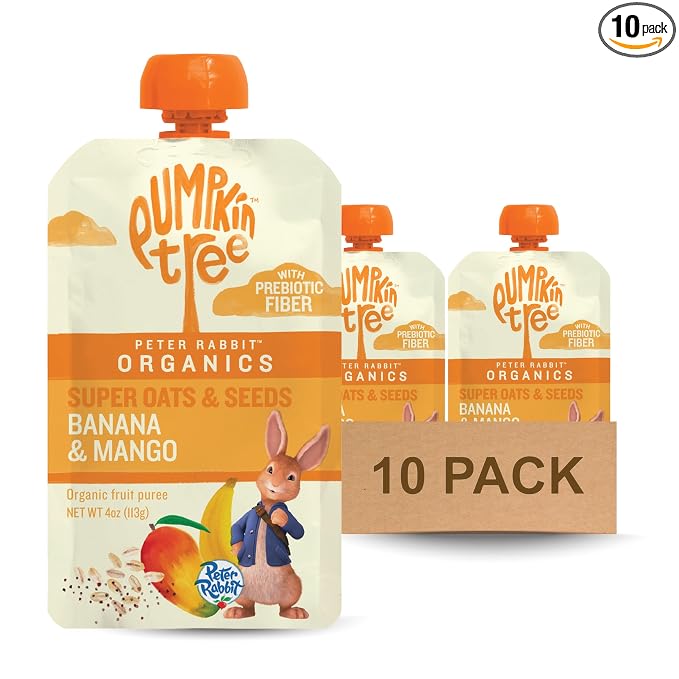 Pumpkin Tree Peter Rabbit Organics Super Oats & Seeds, Puree Squeeze Pouch by PumpkinTree