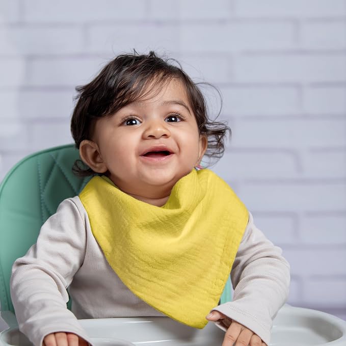 Muslin Baby bibs for drooling and teething, 100% cotton, Bibs for baby girl - Image 7