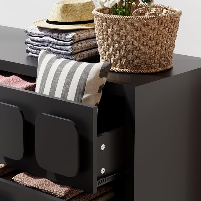 Anbuy Black Baby Dresser for Bedroom, Dresser for Baby - Image 3