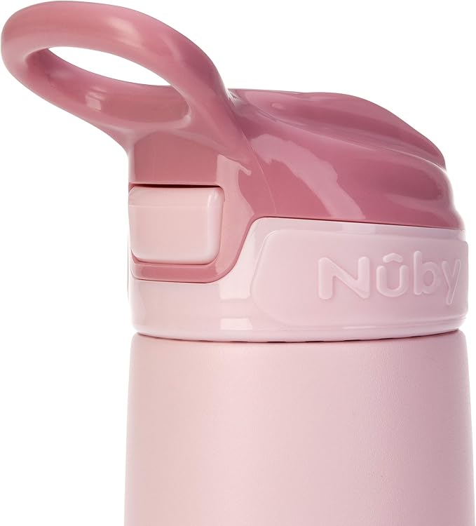 Nuby Thirsty Kids No Spill Flip-It Reflex Stainless Steel Travel Cup or Water - Image 8
