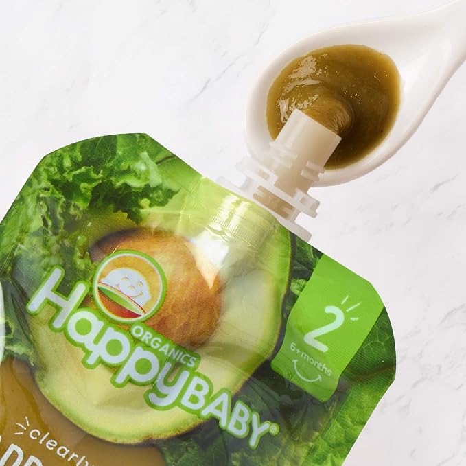 Happy Baby Organics Stage 2 Baby Food Pouches, Gluten Free, Vegan & Healthy - Image 4