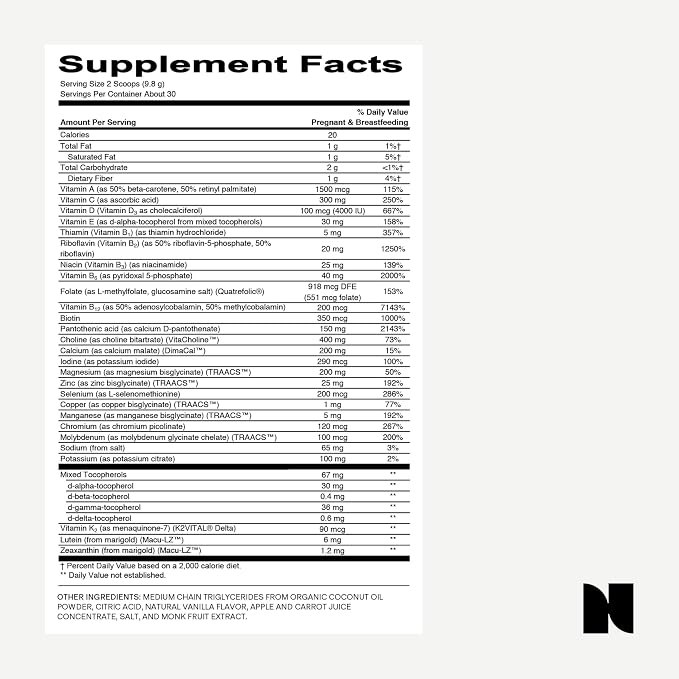 Needed. Vanilla Prenatal Multivitamin Powder & Omega-3 Bundle | Nutrient Support - Image 6