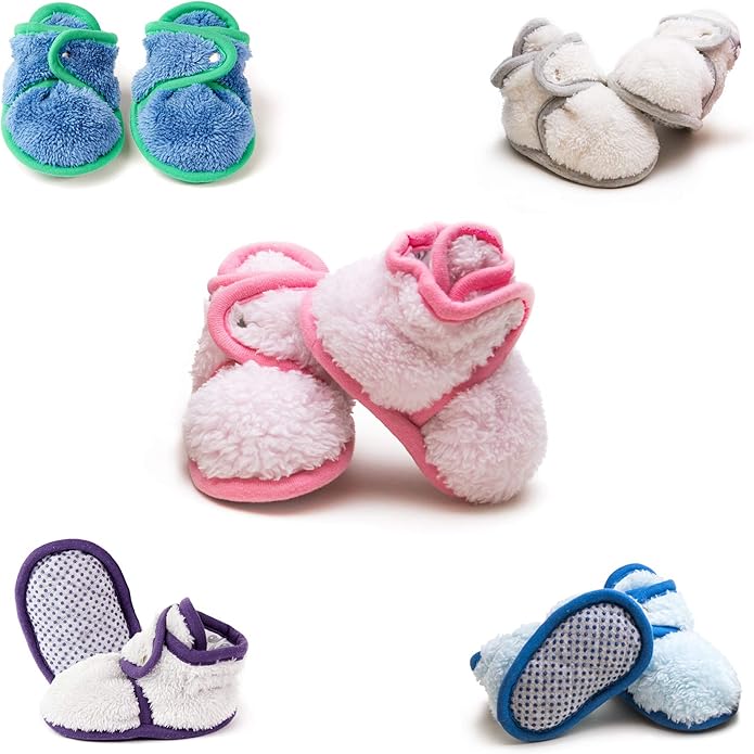 Warm Baby Booties Cozy Baby Slippers Stay on - Image 2