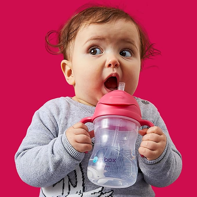 b.box Sippy Cup with Weighted Straw. Leak Proof, Easy Grip. BPA Free & - Image 2