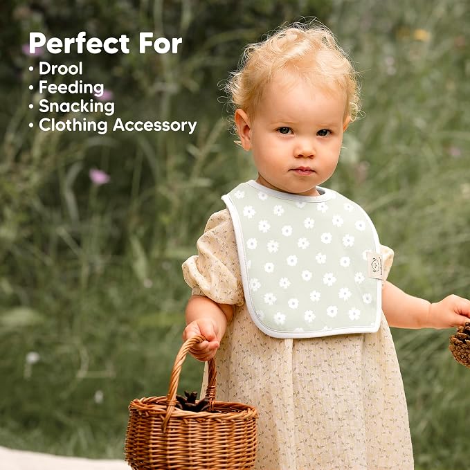 KeaBabies 8-Pack Organic Baby Bibs - Image 8