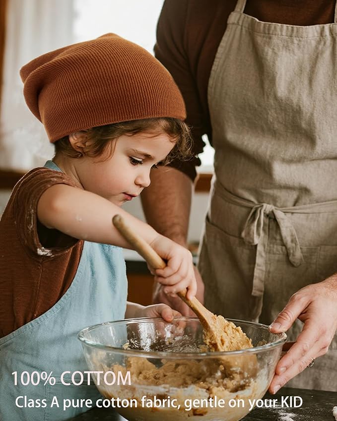 ROYBENS 100% Cotton Baby Beanie Cute Toddler Winter Hat Boys Girls Kids Soft - Image 7